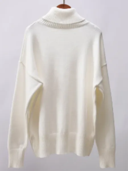 Women's Oversized Knitted Turtleneck Jumper | Ideal for Autumn/Winter