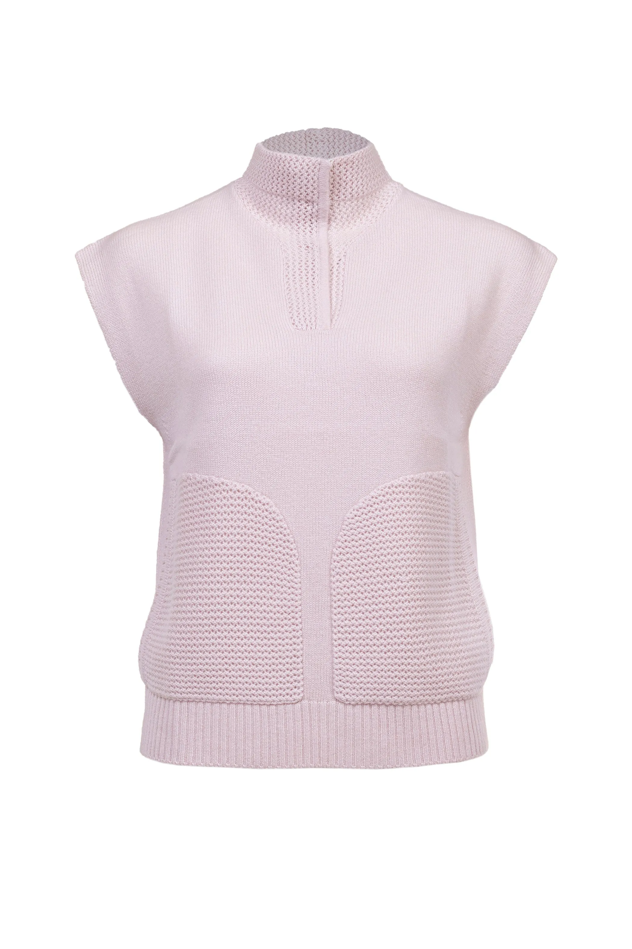 Womens Vest Structure Ribbed Textured Brenda Vest