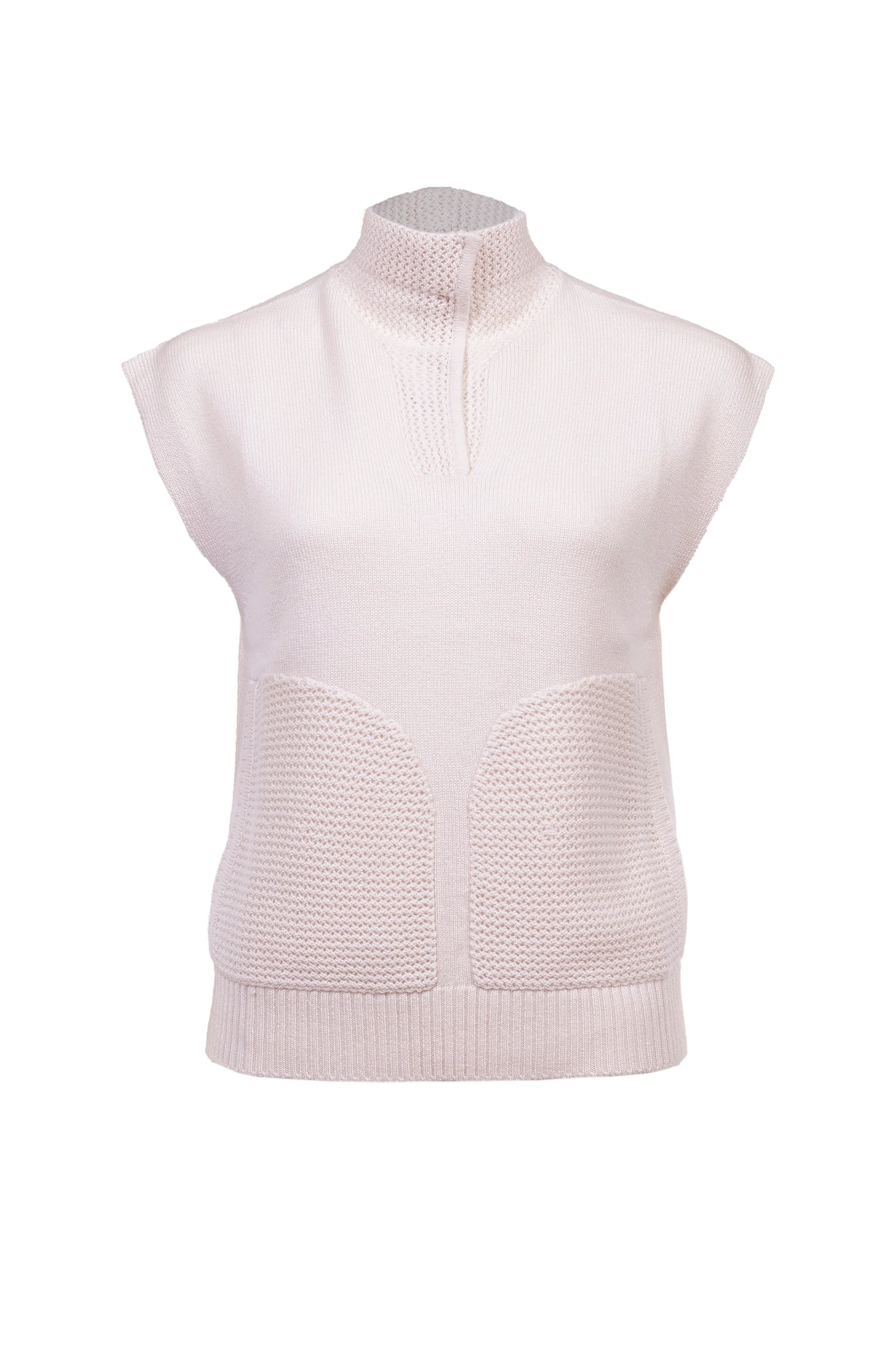 Womens Vest Structure Ribbed Textured Brenda Vest