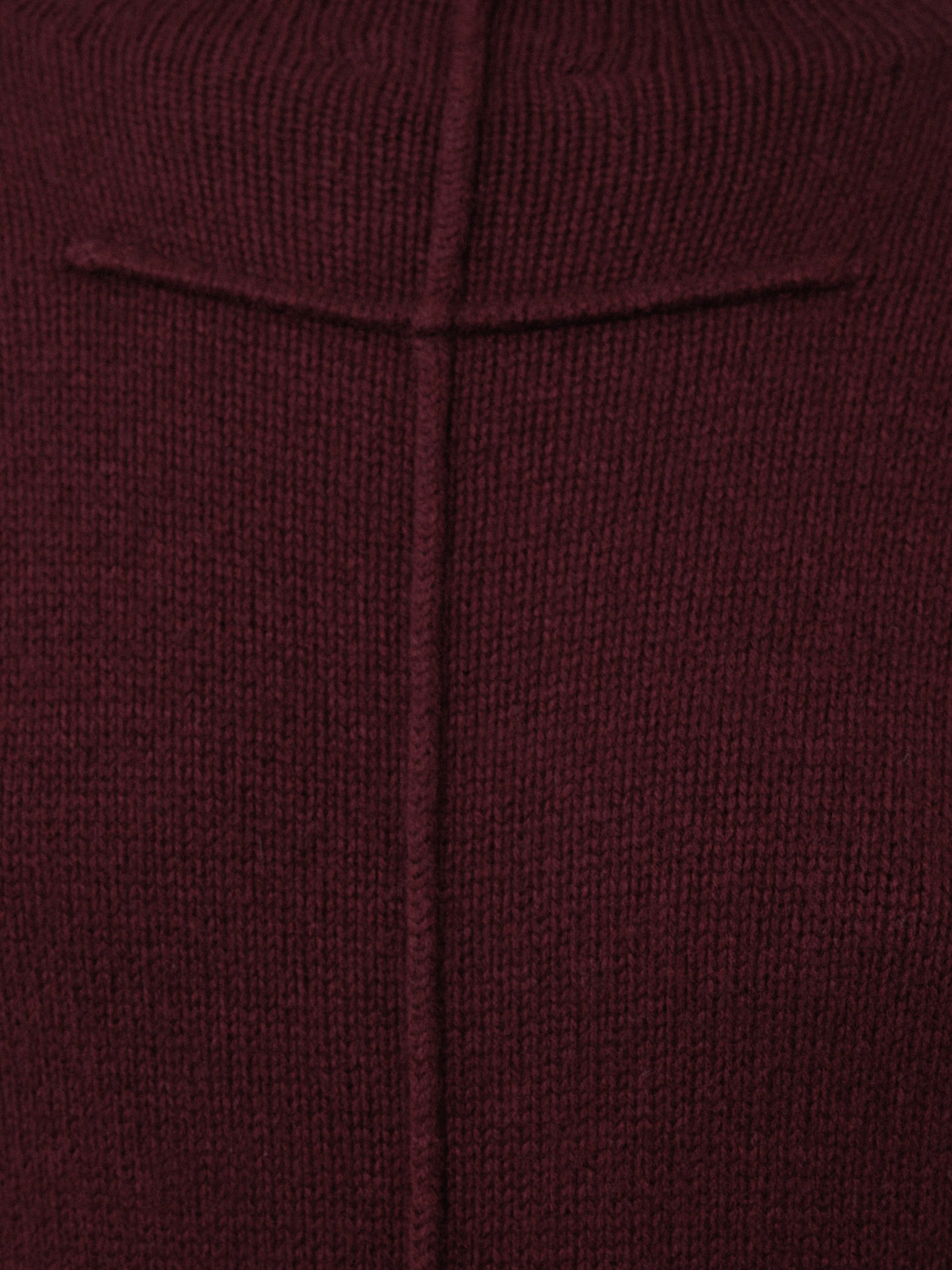 Wool Cashmere Blend Dress | Burgundy