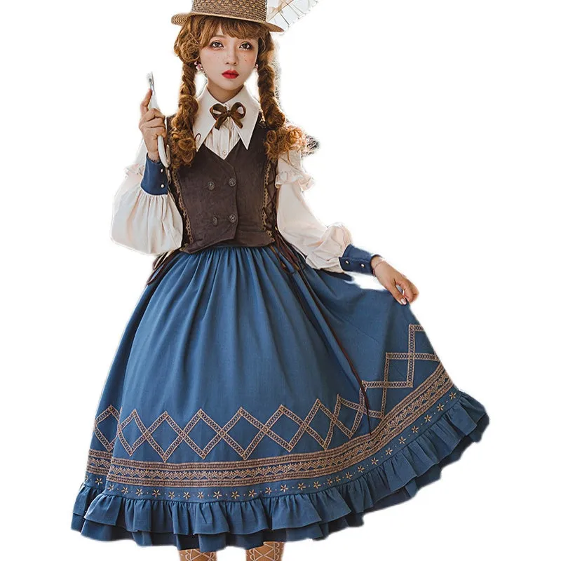 Yuan Su~Retro Plush Size Lolita Vest