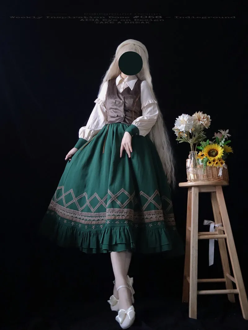 Yuan Su~Retro Plush Size Lolita Vest